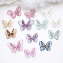 Cloth patch embroidery Double lace Butterfly embroidery patch Subsidy embroidery clothes decoration patch patch patch