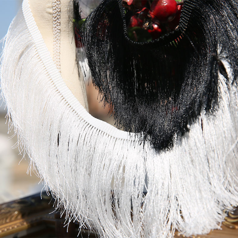 Flow Soda lace with encryption skirt edge accessories to decorate clothes edge clothing accessories black white