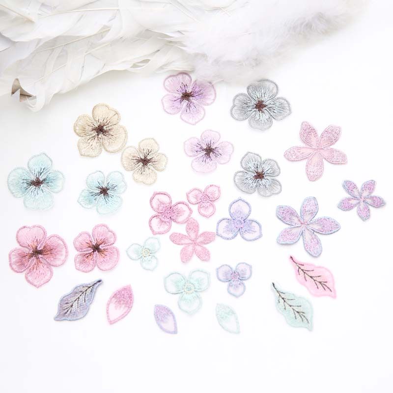 Embroidery three-dimensional lace flower cloth patch Chinese style cheongsam skirt appliqué dress decoration small flower accessories