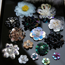 Clothes decorative flowers three-dimensional flowers sequins decorative shoes appliqué patch embroidery small flowers Cloth stickers Small flower accessories