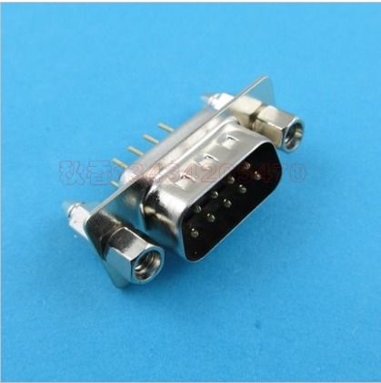 Riveting fish fork DP9 male head DB9 female head COM mouth joint straight foot welded plate with fixed serial port head straight pin