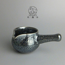 Baihua Lian Hongda Fair cup Ceramic Jianzhan side handle tea separator Large capacity thickened Kung Fu Tea accessories Tea Sea