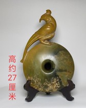 Eight-Brother round moon jade piece parrot round moon fixture