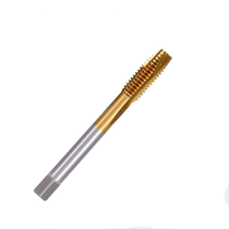 Gold drill with cobalt titanium plated tip tap M3-M12 screw straight groove tap machine