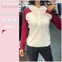 Lacoste quầy cá sấu Pháp màu sắc đích thực phù hợp với tay áo bat mùa thu và mùa đông áo sơ mi dài tay nữ 762417 - Áo polo thể thao áo polo trẻ em