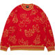 Lining/Li Ning ຂອງແທ້ໃຫມ່ Rijin Doujin ຫົວຂໍ້ວ່າງ pullover knitted sweater AMBT007 ສໍາລັບຜູ້ຊາຍແລະແມ່ຍິງ