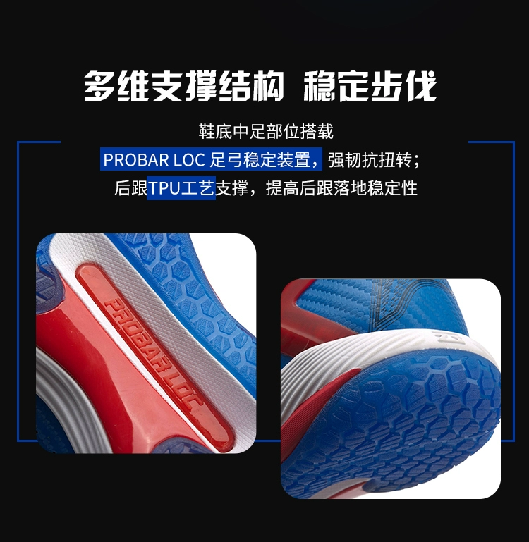 Mùa hè 2019 sản phẩm mới Li Ning giày cầu lông chuyên nghiệp bóng trước thế hệ thứ tư lưới nam giày chống trượt giày thoáng khí - Giày cầu lông