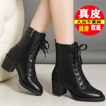 New autumn british style short boots versatile winter black