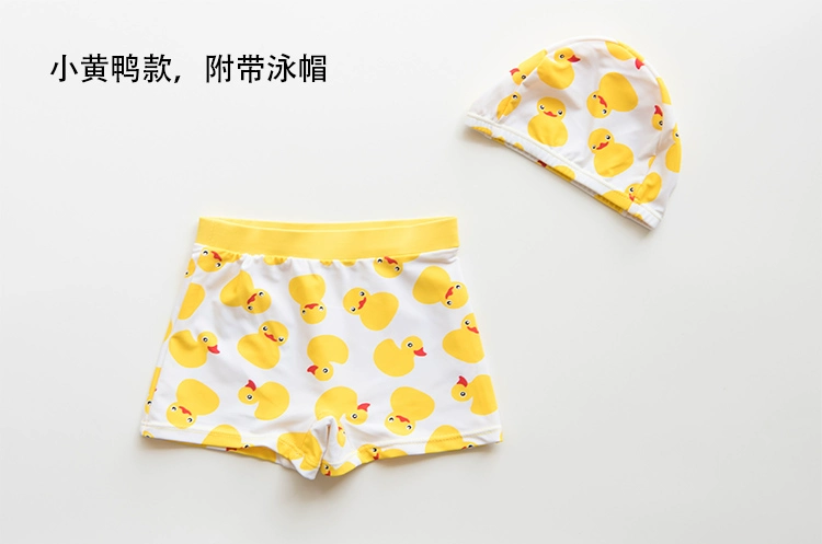 Trẻ em Hàn Quốc đồ bơi cậu bé cậu bé lớn võ sĩ quyền Anh 5 điểm quần short bơi cap xác thực cậu bé dễ thương 3-5 tuổi đồ bơi