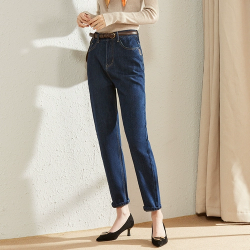 Летние джинсы, эластичные штаны, коллекция 2021, свободный крой, высокая талия, большой размер, по фигуре