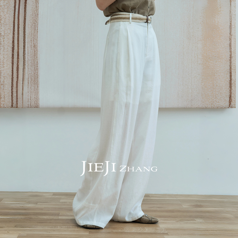 Zhang Qi Jieji Zhang100 Lyocell Thin Casual Pants for Women, Summer Extra-Long Straight-Leg Wide-Leg Floor-Length Pants Zhang Qi Jieji Zhang100 Lyocell Thin Casual Pants for Women, Summer Extra-Long Straight-Leg Wide-Leg Floor-Length Pants