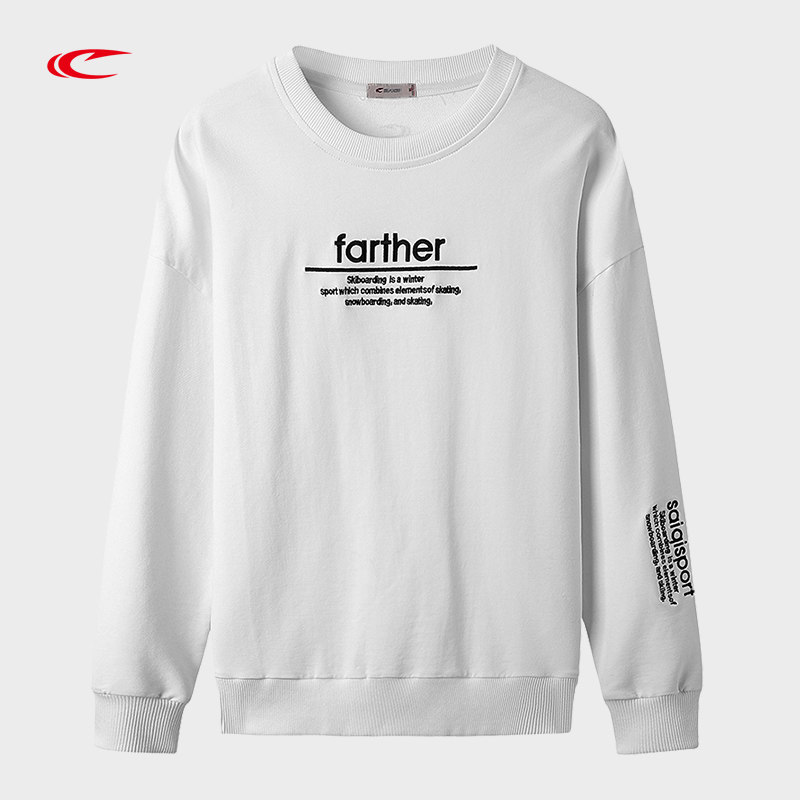 Seki casual thick cotton woman long sleeve new spring set headshirt Korean version 100 lap round collar breathable sportswear