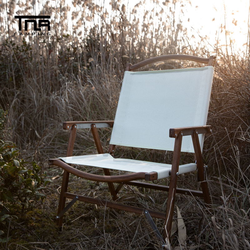 Outdoor High Quality South American Teak Portable Folding Chair Camping Leisure Chair Self Driving Camping Kermit Chair