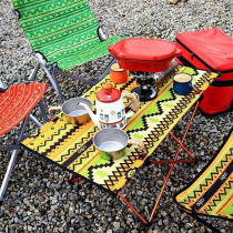 Outdoor aluminum alloy folding chair ultra light portable space chair moon chair beach leisure chair camping barbecue table and chair