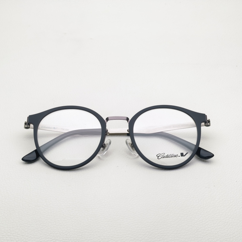 Cadillac Eyeglass Frame C2079Fblka Matte Black Stainless Steel Temples