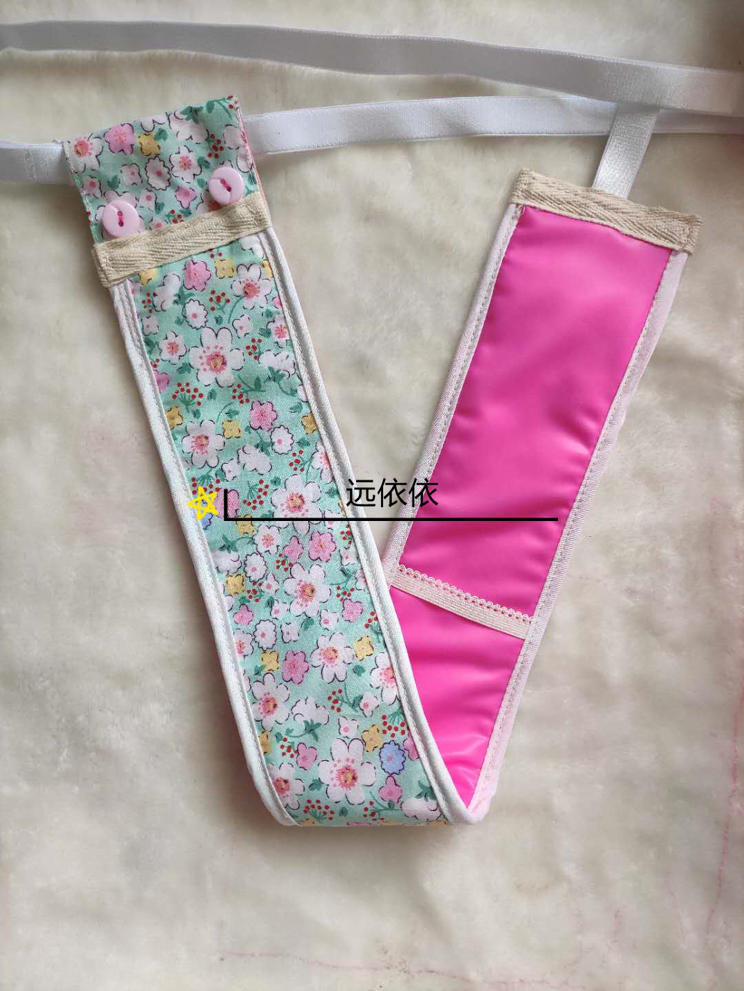 Hygiene belt menstrual with old-fashioned imported rubber male and female general T-type pants with cotton leakage-proof button pants can be plugged in male