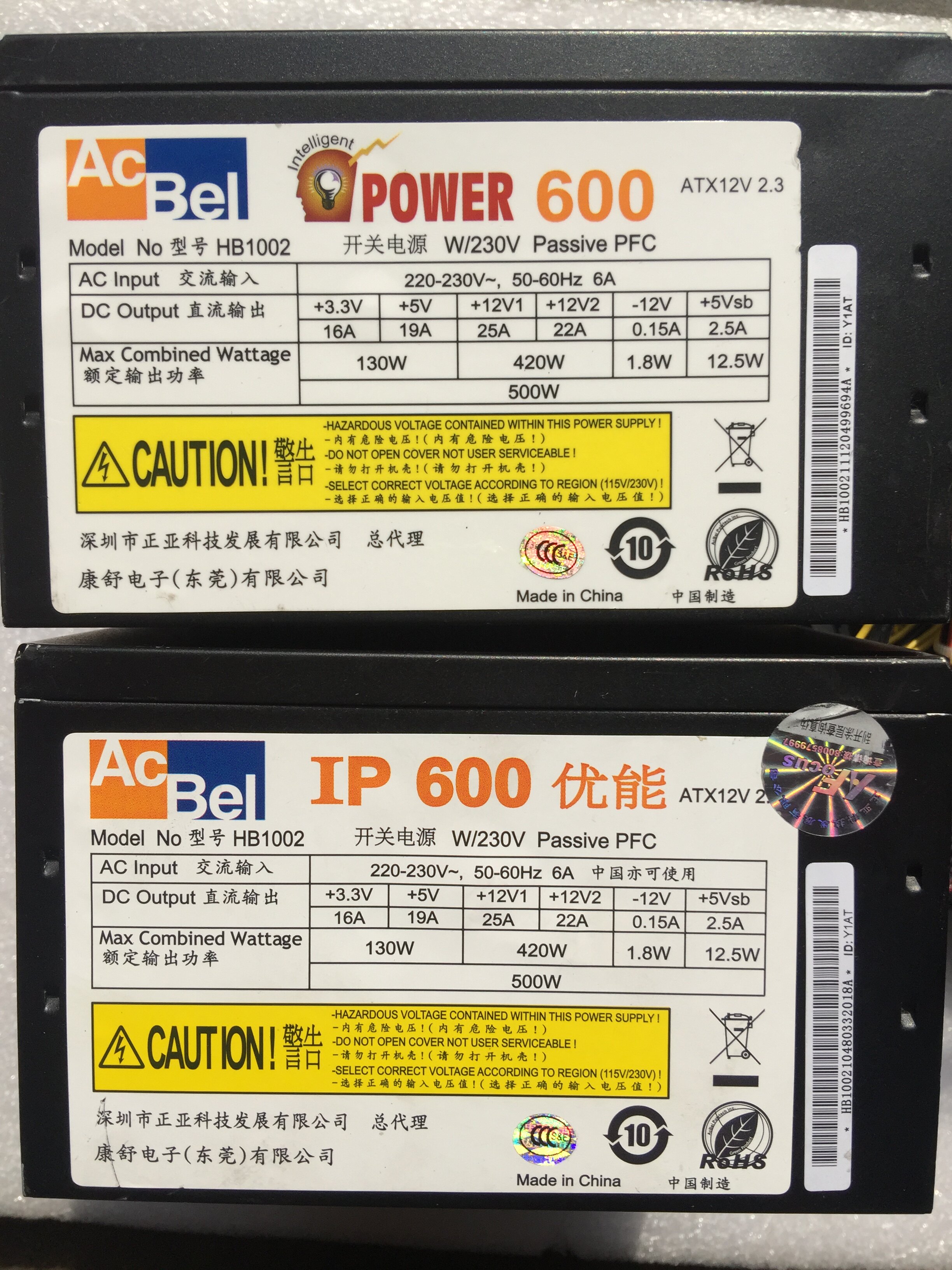 Original Assembly Unloader Conshu 600 Power Supply HB1002 Rated 500W Physical Figure Muted Power Spot