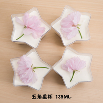 Tiramisu dessert transparent cup Cake cup Pudding cup Jelly cup Mousse cup Five-pointed star cup 135ml