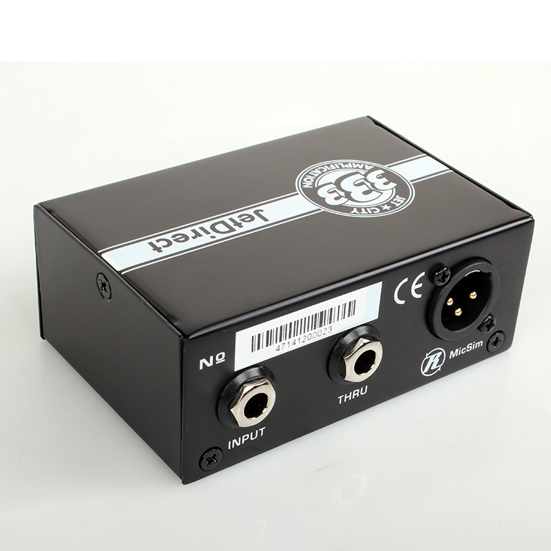American JET CITY JetDirect guitar connection signal balance performance simulation DI box