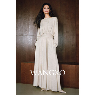 Wangxo｜Starry Sky Bright Silk Wool｜Pioneering Interwoven Craftsmanship｜Greek Aesthetics Lazy Knit Set