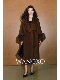 Wangxo｜Luxurious All-Wool Stand-Up Collar｜Fox Fur Cuffs｜Bathrobe-Style Belted Long Double-Sided Wool Coat