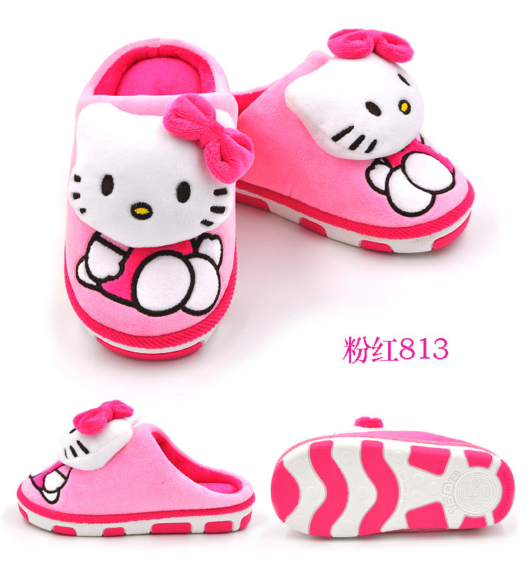 Pantoufles enfants en suède HELLOKITTY pour hiver - Ref 1009208 Image 10