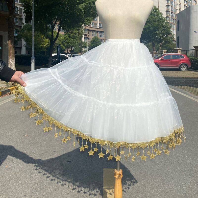 Skirt Support Lolita No Bones Soft Yarn Long Version Stars Roleta Daily Cloud Lining Skirt Extended Brace for Joy Affair