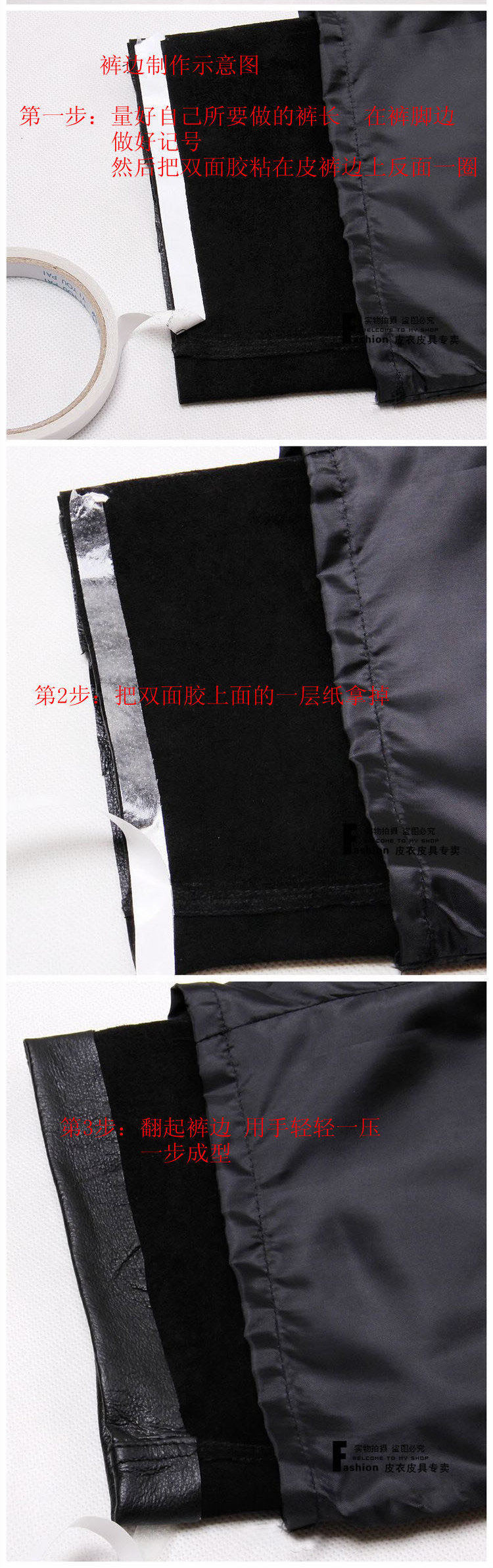 Pantalon cuir homme droit pour hiver - Ref 1492782 Image 22