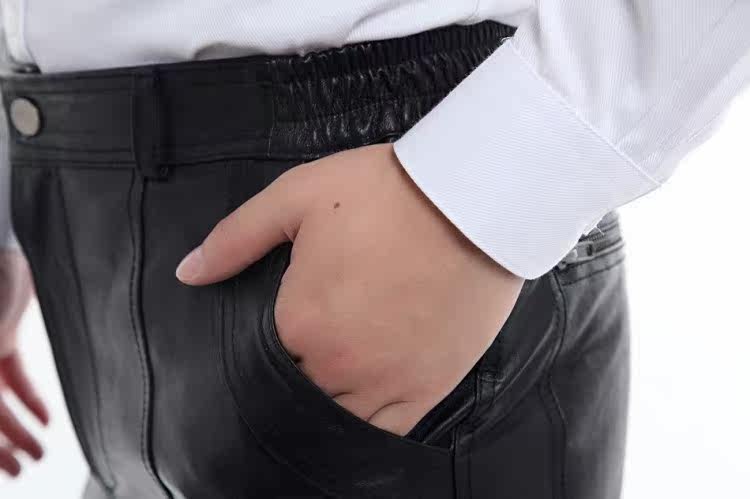 Pantalon cuir homme droit pour hiver - Ref 1492782 Image 20