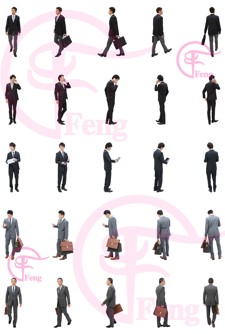 PS高清亚洲中国商务服务人物职场办公接待会议PNG免抠素材免扣