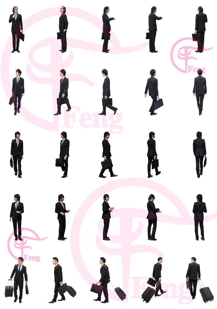 PS高清亚洲中国商务服务人物职场办公接待会议PNG免抠素材免扣