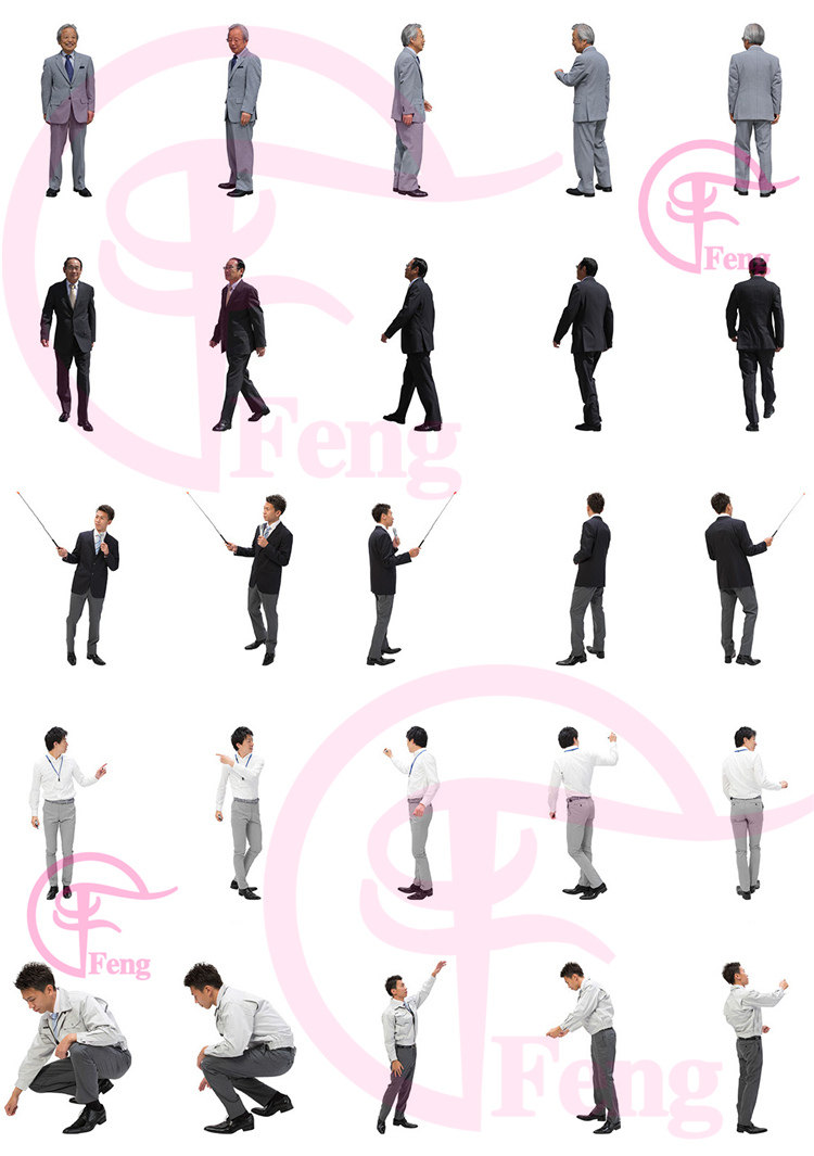 PS高清亚洲中国商务服务人物职场办公接待会议PNG免抠素材免扣