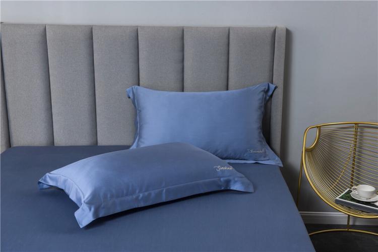 Giường Tencel Bộ ba chiếc gối riêng Bộ giường Tencel mùa hè mát mẻ 60 精 天 - Trang bị Covers 	ga chun trải giường 2mx2m2	