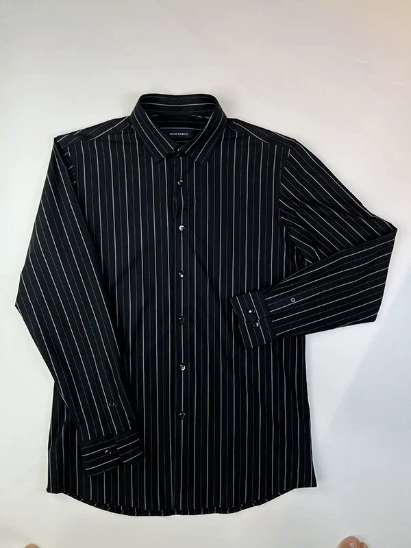 Черный осенний классический пиджак костюма, рубашка, slim fit