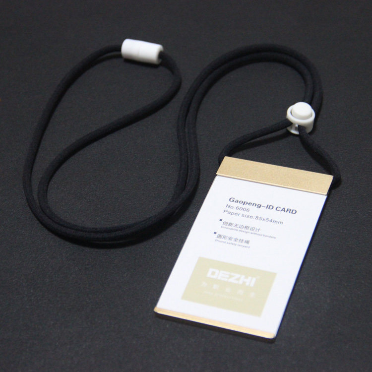 [USD 5.93] Innovative borderless design metal arc work card employee ...