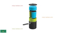 m_srTrail Lite Duo System Outdoor Tableware Set Pot Cooking Travel Mountaineering European and American Version