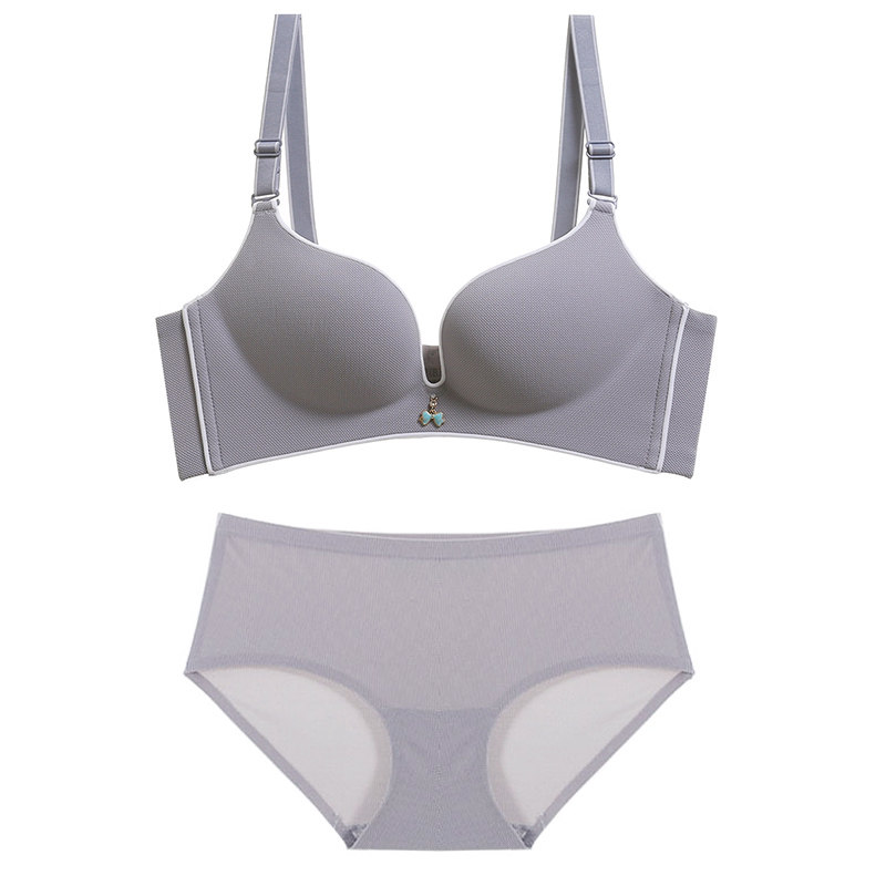 Women's Underwear No Steel Ring Comfort Coalestation On the Adjusted Type Closeted Breast 3-row Withholding Sexy Teenage Bra Fashion