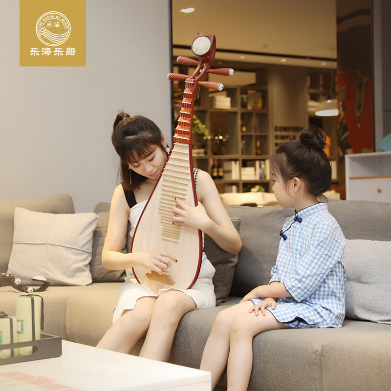 Lehai pipa musical instrument beginners entry test to play pipa African red sandalwood material rosewood pipa