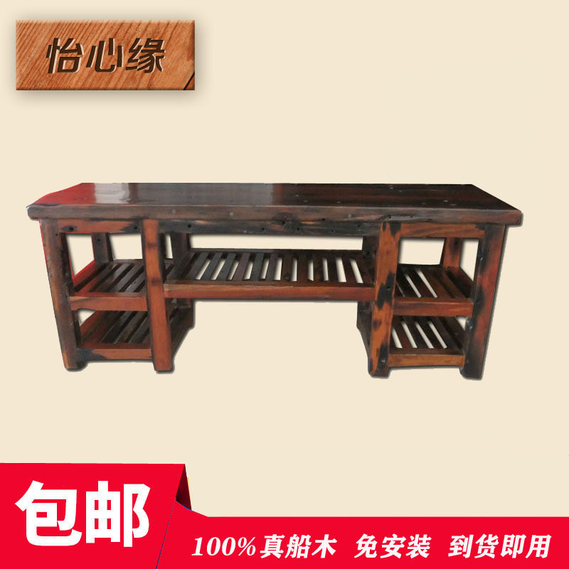 Old ship wood furniture wood computer desk solid wood desk old boarwood desk solid wood plate table solid wood desk combination