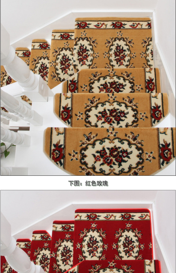 hộ gia đình Trung Quốc 13mm trong nhà dày rắn gỗ cầu thang bước pad mat thảm thảm không trơn trượt tự dính keo miễn phí - Thảm tấm trải sàn