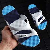 Slippers mens summer wear trend slippers mens summer couple one-word slippers non-slip wear-resistant beach slippers mens slippers