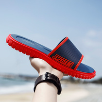 2022 new slippers mens summer casual wear trend mens non-slip wear-resistant bathroom bath cool beach flip flops