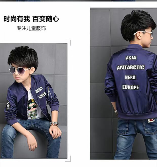2019 quần áo trẻ em mới cho trẻ em quần áo mùa xuân và mùa thu áo khoác bé trai áo khoác cho bé trai áo khoác trẻ em nam 10 tuổi