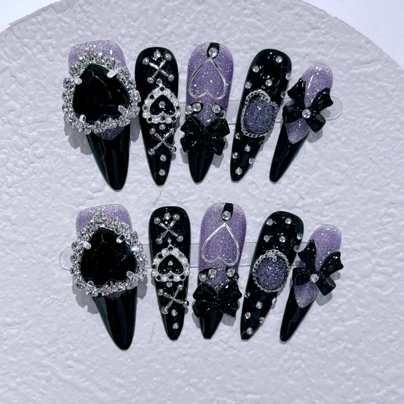 Mass-Produced Nail Art Y2K Hot Girl Wearable Nails Removable and Reusable Nail Patches Mass-Produced Nail Art Y2K Hot Girl Wearable Nails Removable and Reusable Nail Patches
