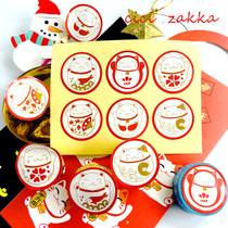 120 stickers Cute Lucky Cat round stickers Gift packaging sealing stickers New Year Candy bag sealing decorative stickers