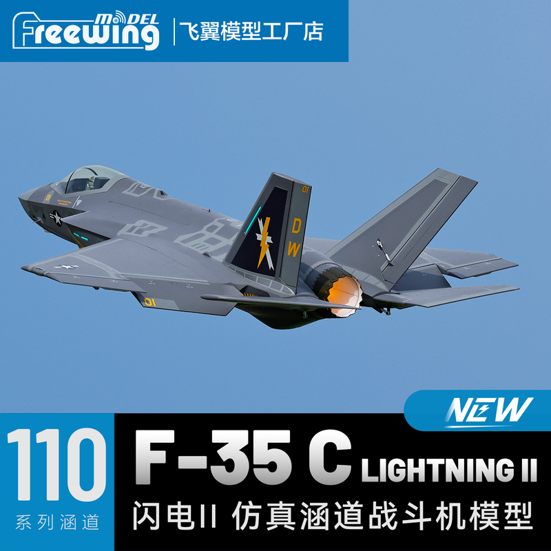 Freewing F-35C 110mm Ducted Lightning Fighter Jet Pnp Kit Electric Model Airplane Freewing F-35C 110mm Ducted Lightning Fighter Jet Pnp Kit Electric Model Airplane