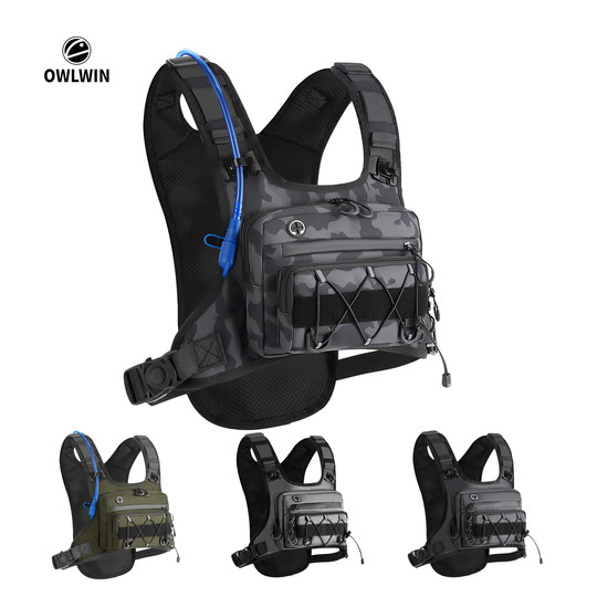 新款战术胸包多功能跑步包便携徒步骑行背包滑雪登山包路亚钓鱼包