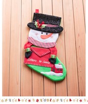 Foreign trade Christmas Angry Birds Penguins Snowman Genie Reindeer Fox Big Gift Bags Christmas Boots Socks