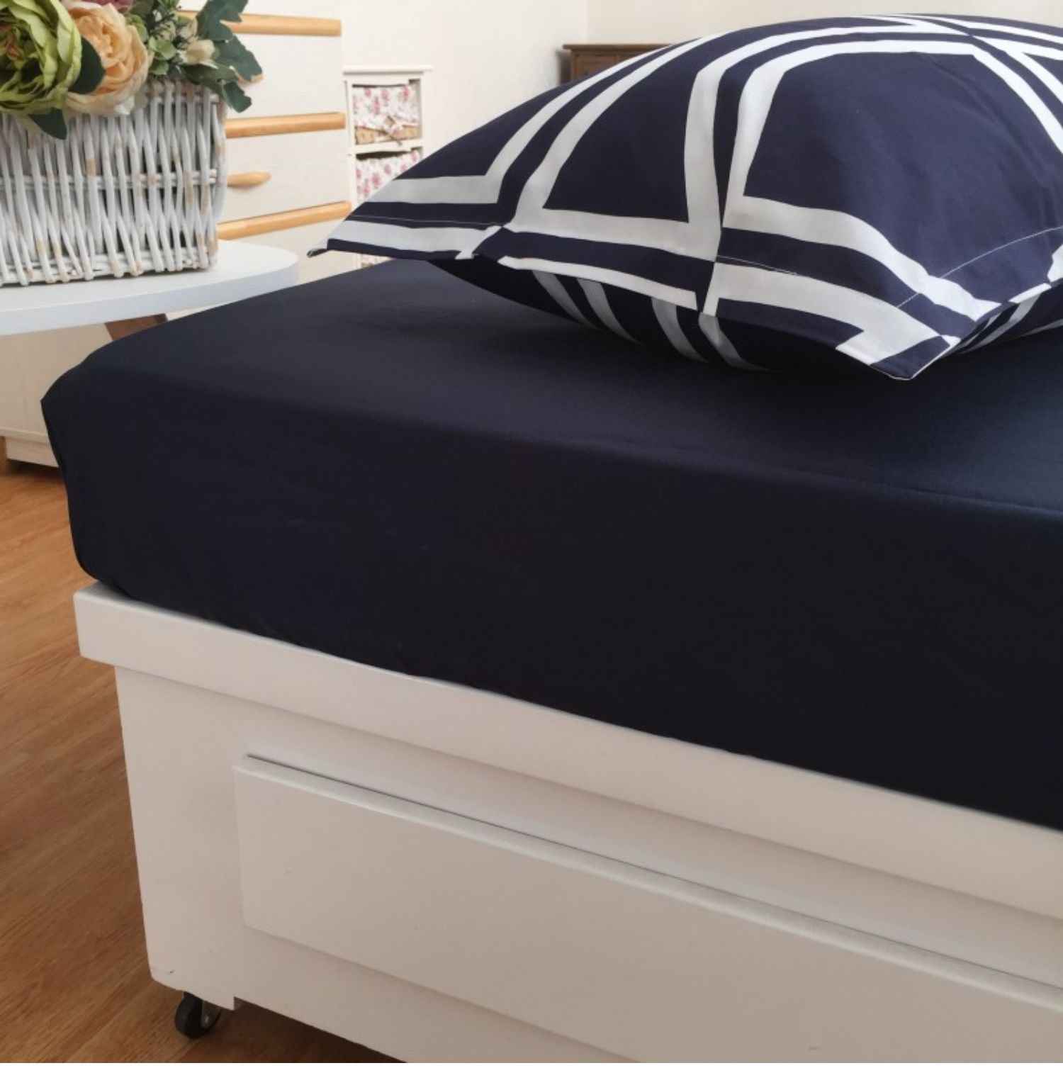 60 Ai Cập bông satin giường đôi nệm don nắp bảo vệ 150 * 200 + 30cm miễn phí vận chuyển giường satin trơn Li - Trang bị Covers ga trải giường chun đẹp	