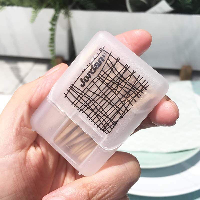 Norwegian original dress Jordan birch Toothpick Dental Floss Rod portable high-end portable toothpick box Nordic single head flat